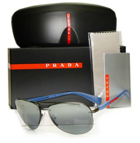 PRADA Sunglasses Men SPS 56p Gunmetal Dg1